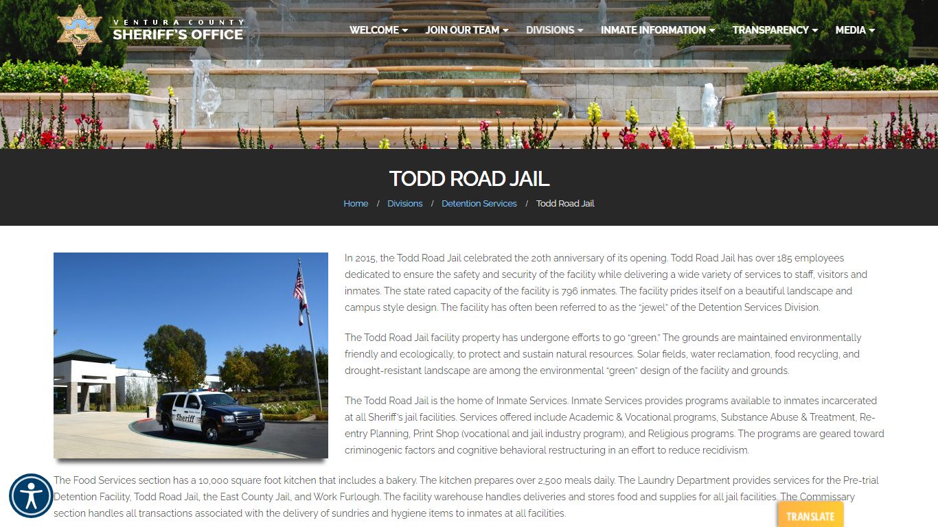 Todd Road Jail - Ventura County Sheriff's Office